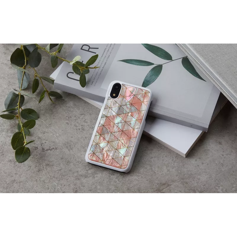 Custodia per smartphone iKins per iPhone XR — cover protettiva diamante bianco