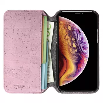 Custodia a libro Krusell Birka iPhone 11 Pro Max 16,5 cm rosa