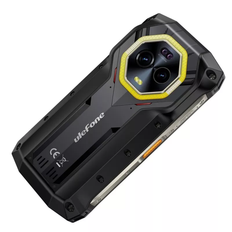 Ulefone Armor Mini 20 smartphone, 4,7 pollici, Helio G99, 8GB RAM, 256GB, 6200 mAh, Android 14, nero