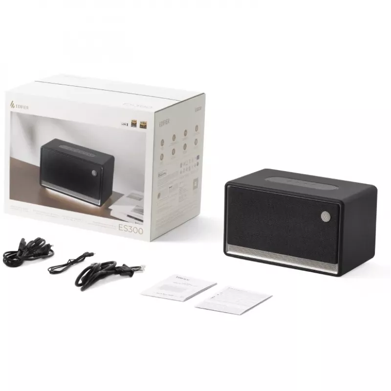Diffusore per feste Edifier ES300 nero – 2 vie, 60 W RMS, Bluetooth LDAC/SBC, USB-A, manopola