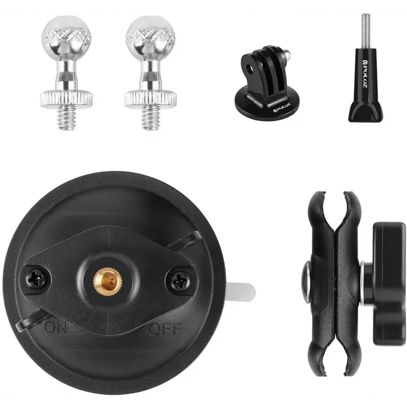 Supporto con ventosa e Magic Arm per treppiede PULUZ (nero)