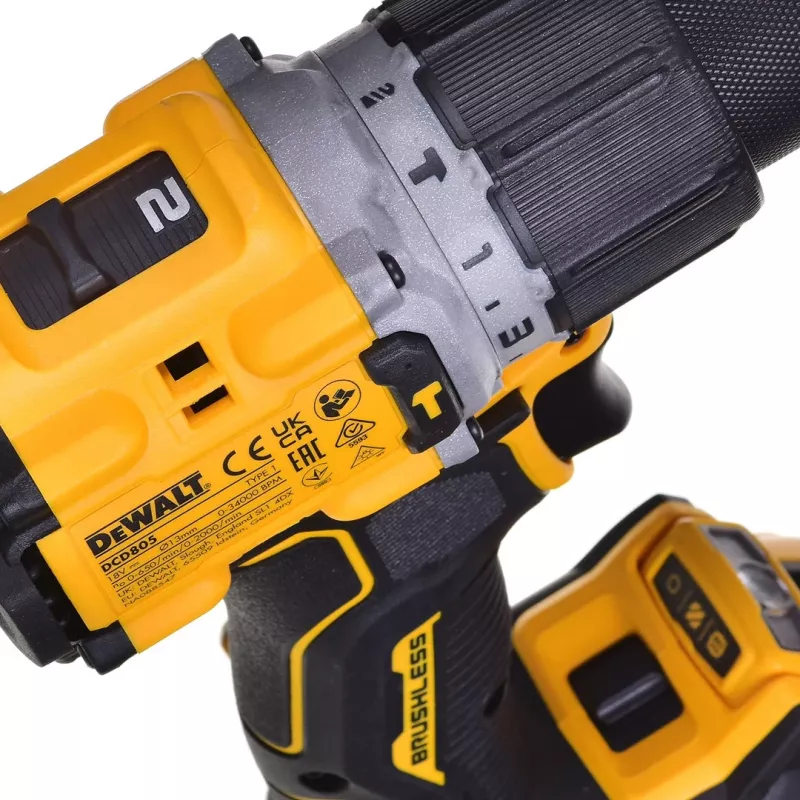 Trapano avvitatore Dewalt DCD805P2T 18V 2X5,0AH BL Tstak
