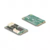 Scheda di interfaccia RS-232 interna DELOCK 95278 — host Mini PCI Express, 4× uscite RS-232, FIFO 256 B, 30×51×10 mm