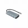 Dicota USB-C 8-in-1 Multi Hub 4K PD 100W argento