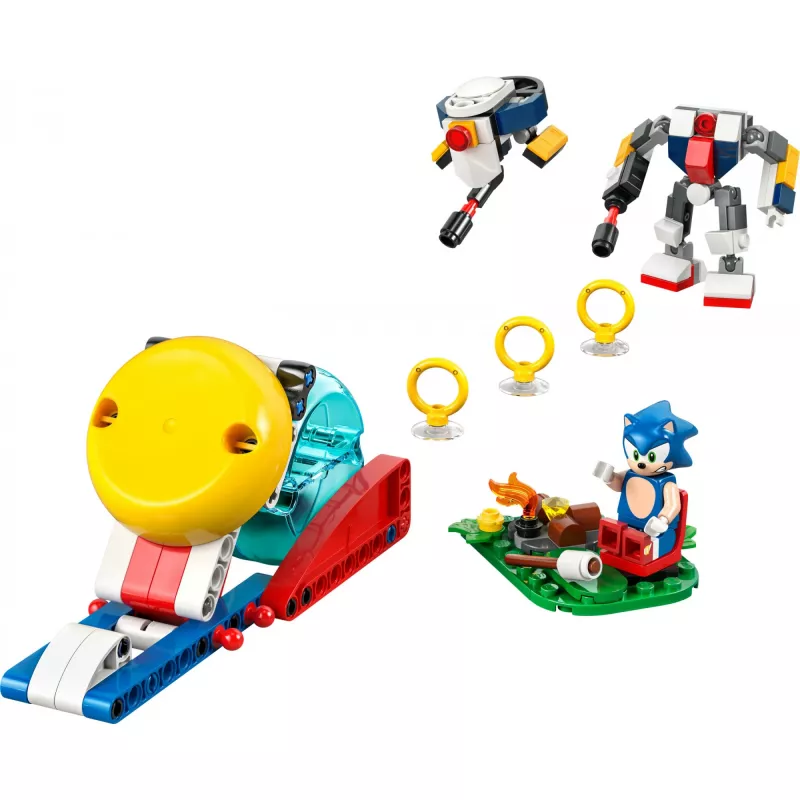 Giocattolo da costruzione LEGO Sonic the Hedgehog 77001 Campfire Showdown set di gioco, 177 pezzi, 1 minifigure, età 7+