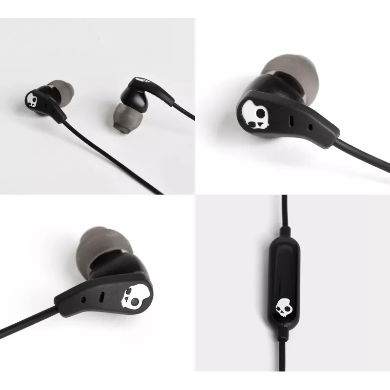 Skullcandy | Auricolari sportivi | Set | in-ear | microfono | cancellazione del rumore | nero