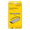 Hub USB-C DELOCK 64323 — host USB 3.2 Gen 2 Type-C, HDMI + 2× USB-A + 2× USB-C, 10 Gbit/s, grigio