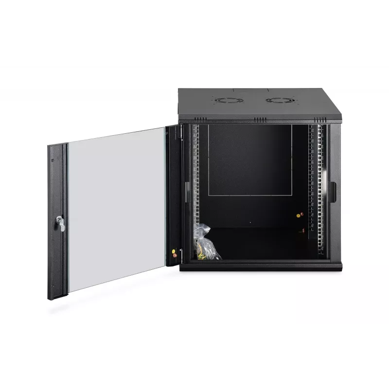 Armadio di rete a parete DIGITUS Dynamic-N DN-37111 — 12U, 600 x 600 mm, IP20, serratura a chiave