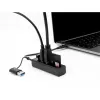Hub USB 3.2 Gen 1 a 3 porte + lettore di schede SD e Micro SD con connettore USB Type-C o USB Type-A, hub USB