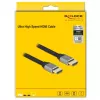 Cavo HDMI Delock Ultra High Speed 48 Gbps 8K 60 Hz grigio 2 m certificato