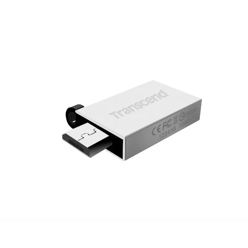 Transcend JetFlash Mobile 380 - Chiavetta USB - 16 GB - USB 2.0 - argento (TS16GJF380S)