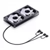 Jonsbo ZB-240BR ventole per case 120mm Reverse Blade ARGB PWM confezione da 2 - nero
