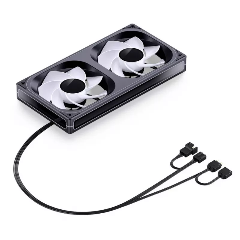 Jonsbo ZB-240BR ventole per case 120mm Reverse Blade ARGB PWM confezione da 2 - nero