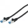 Cavo patch CAT6a S/FTP RJ45, 1 m, nero, No name