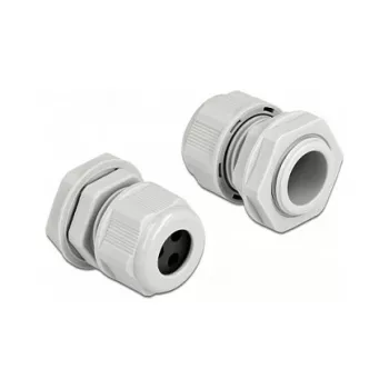 Pressacavo DeLOCK 60376 grigio plastica 2 pz.