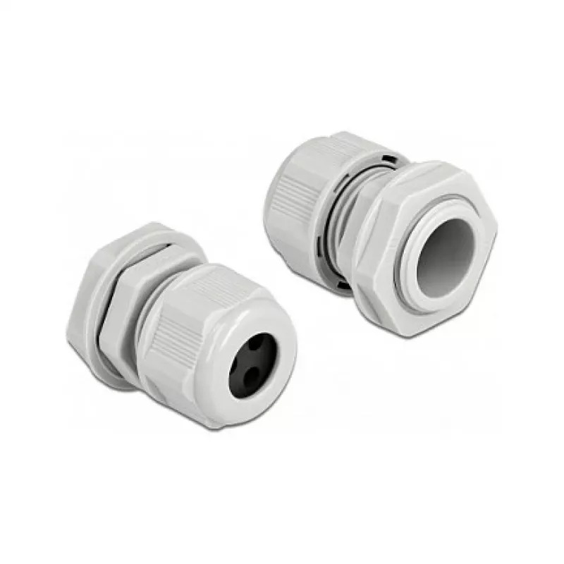Pressacavo DeLOCK 60376 grigio plastica 2 pz.