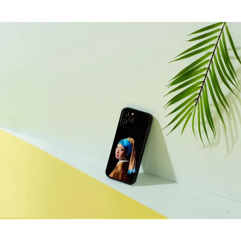 Custodia iKins per Apple iPhone 12 Pro Max con design La ragazza con l'orecchino di perla