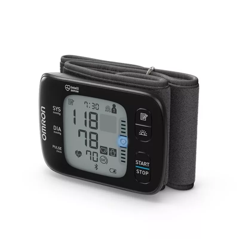 Omron RS7 Intelli IT misuratore di pressione da polso automatico 2 utenti