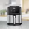 Friggitrice ad aria Rommelsbacher FRH 1500 — 5 L, 1500 W, acciaio inox/nero