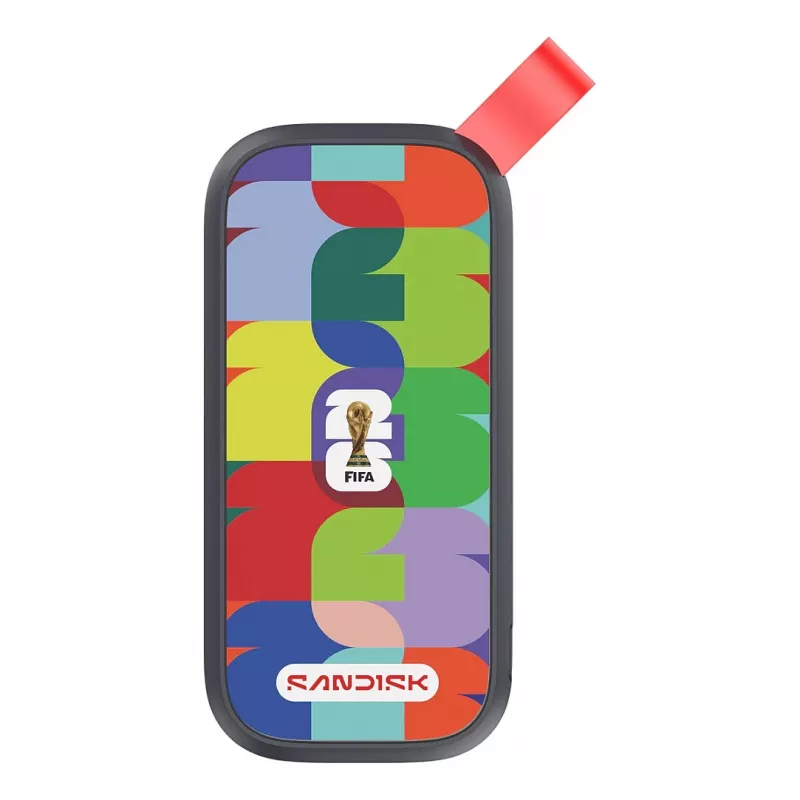 SanDisk - FIFA World Cup 2026 Edition - SSD - 1 TB - esterno (portatile) - USB 3.2 Gen 2 (connettore USB-C) (SDSSDE30F-1T00-G25)