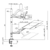 LogiLink BP0030 Supporto/base per monitor 68,6 cm (27) da scrivania nero