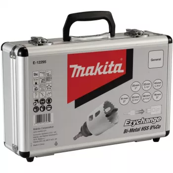 Makita EZYCHANGE set di seghe a tazza BIM universale E-12295, Ø 25–76 mm, 9 pz.
