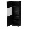 Vetrina Cama LIVERTI 59,5×42×178 cm nero — vetrina da terra