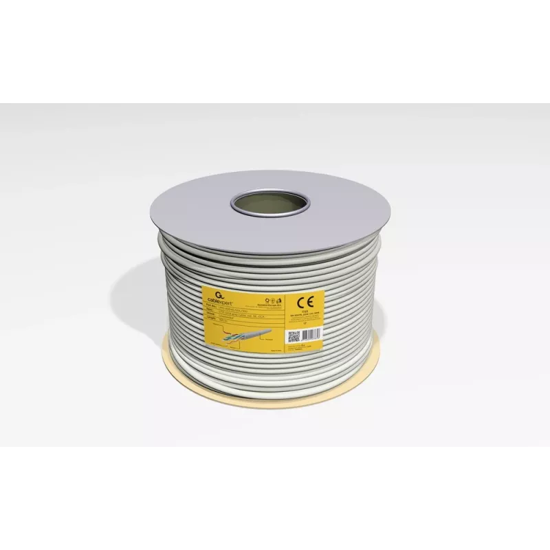 Gembird cavo LAN CAT5e UTP (CCA), massiccio, 100 m, grigio