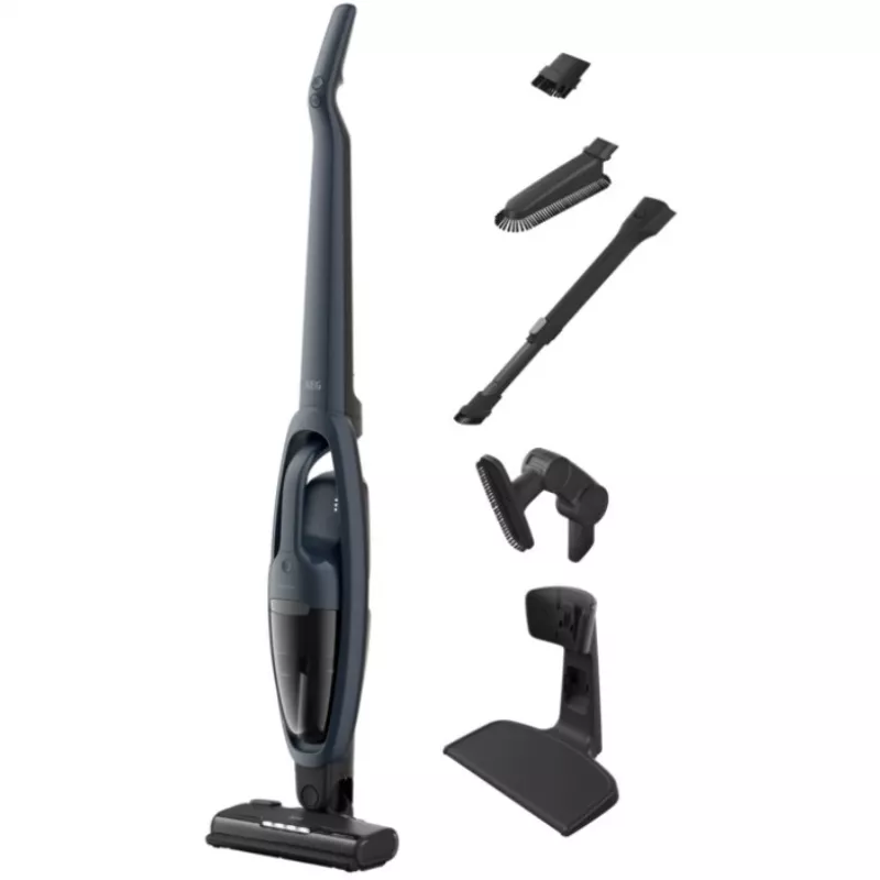 AEG Clean 5000 AS52CB18DB scopa elettrica senza fili, 0,3 l, blu denim