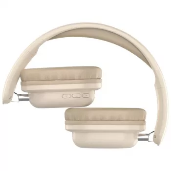 Cuffie wireless over-ear DEFENDER EEMOTION B640 BEIGE — binaurali, chiuse, USB-C, AUX, 20–20000 Hz, 105 dB
