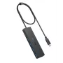 Hub USB Anker Ultra sottile A8309G11 — host USB Type-C, 3× USB 3.2 Gen 1 Type-A, compatto 103×30×10 mm, nero