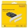 Scheda SATA PCI Express x4 DeLOCK 5 porte fattore di forma low profile