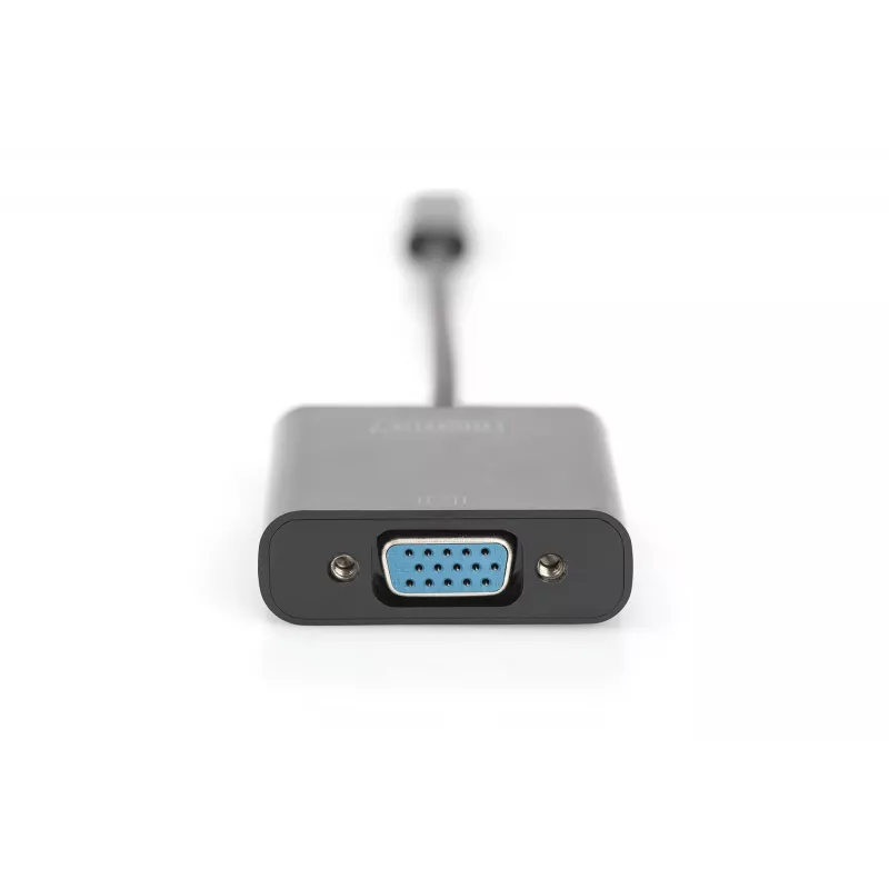 DIGITUS DA-70853 adattatore USB-C a VGA, Full HD 1080p, nero