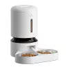 Distributore automatico di cibo Aptel Granary con doppia ciotola 5 L, bianco