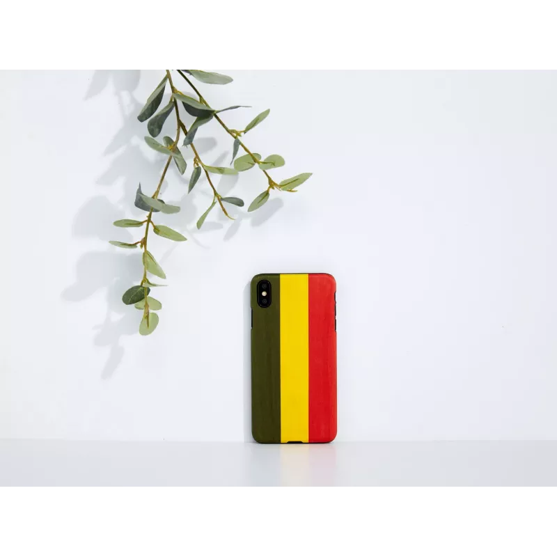 Custodia per smartphone man and wood per iPhone XS Max – modello Reggae, nero