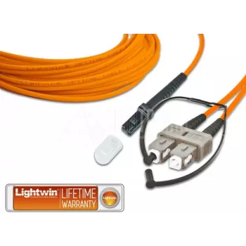 Lightwin cavo patch in fibra ottica duplex di alta qualità, MM OM2, MTRJ - SC cavo patch in fibra ottica (LDP-50 MTRJ-SC 2.0)