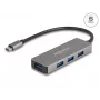 Hub USB DeLOCK 63173 Type-C 5000 Mbit/s nero