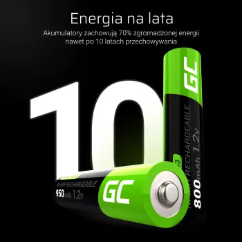 Batteria ricaricabile Green Cell GR03 AAA NiMH 1,2 V 950 mAh – confezione da 4, blister