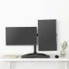 HAGOR HA FS - kit di montaggio (supporto da tavolo) - per 2 display LCD - nero - dimensione schermo: 38-68 cm (15-27