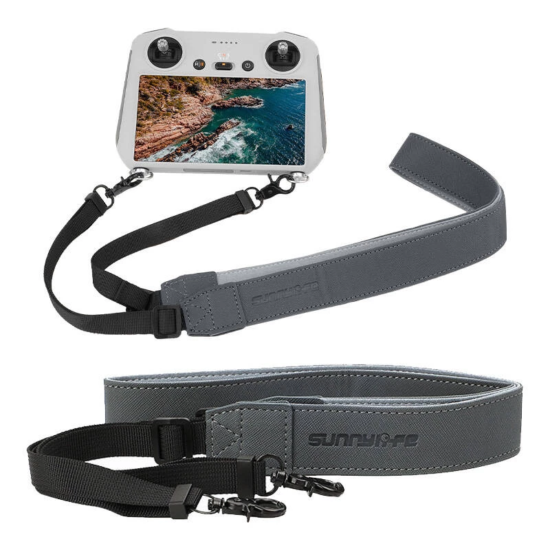 Tracolla in pelle per DJI Smart Controller / RC PRO / RC di Sunnylife GS394 – cinghia di ricambio per il fissaggio del controller