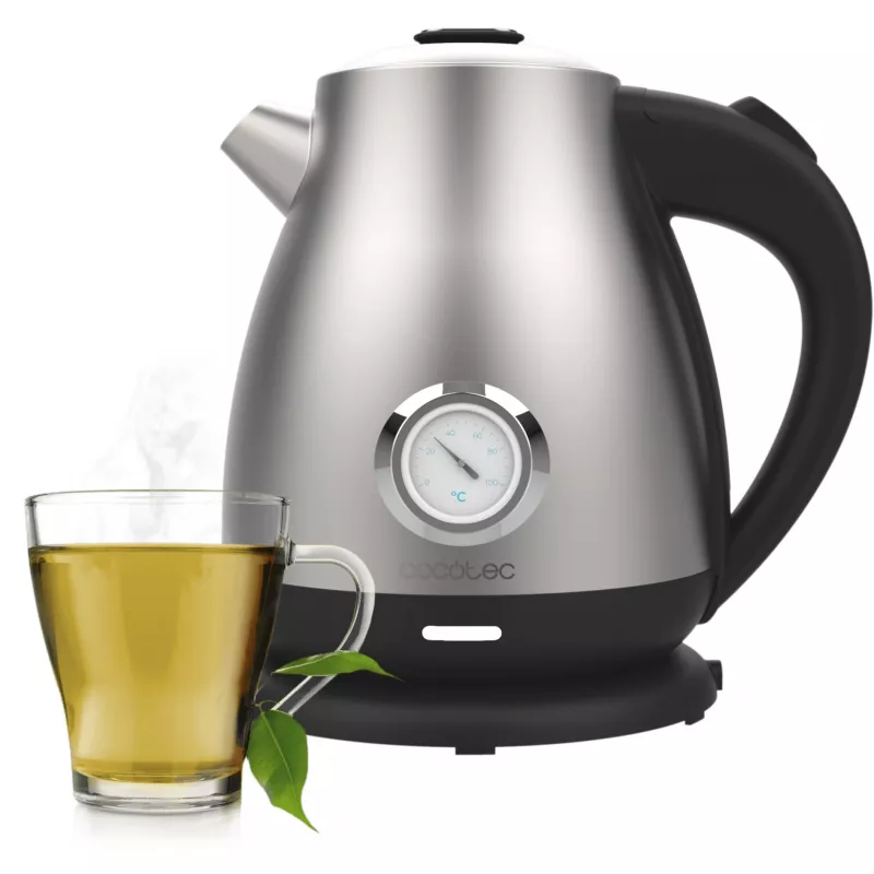 Cecotec Thermosense 620 Retro Steel bollitore elettrico 1,7 l 2200 W acciaio inox
