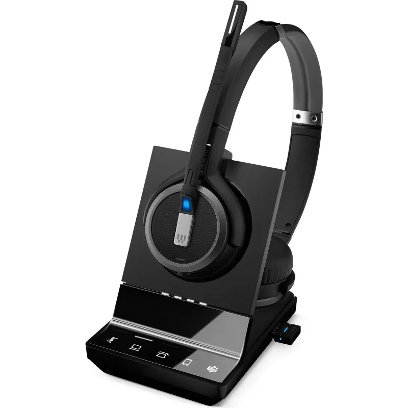 EPOS IMPACT SDW 5066T - sistema headset - on-ear - DECT - wireless, cablato - nero - certificato per Microsoft Teams, ottimizzato per UC (1001039)