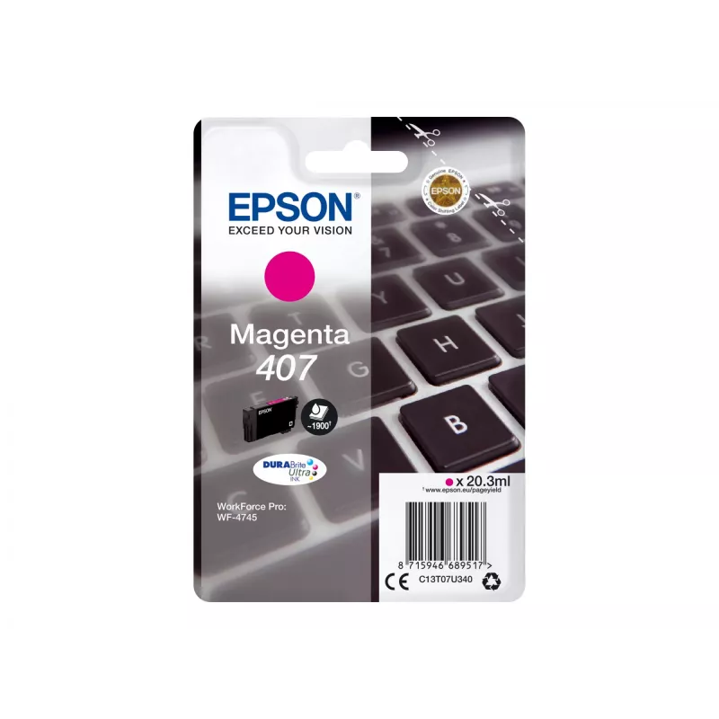 Cartuccia d'inchiostro Epson C13T07U340 magenta High (XL) Yield per WF-4745 Series