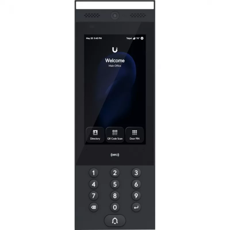 Ubiquiti G3 Intercom terminale citofonico per interni/esterni per la gestione delle richieste di accesso per edifici residenziali e commerciali con supporto touch-pass