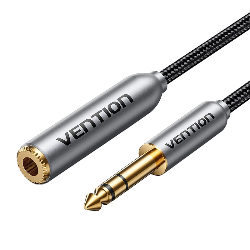 Cavo audio Vention BCXHH 2m — 6,35 mm maschio su 6,35 mm femmina, lunghezza 2 m