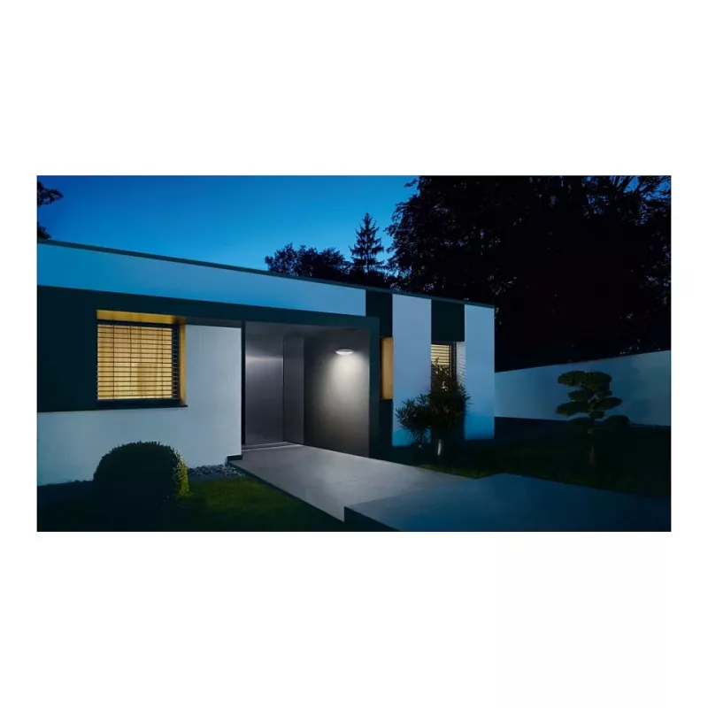 Lampada da parete esterna Steinel L 825 SC, LED non sostituibile 1,2 W, antracite, alluminio/plastica, 331×157×95 mm