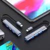 Hub USB QOLTEC 53792, USB-C 3.1 a 4 porte (USB 3.0 x1, USB 2.0 x3)