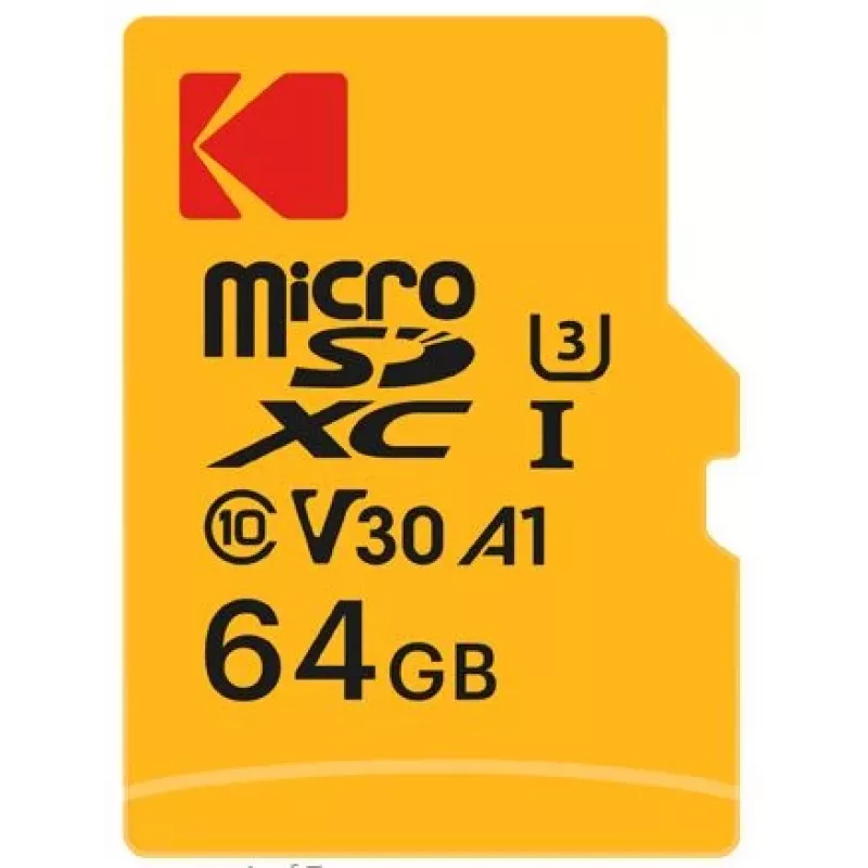 Memoria flash Kodak 64GB UHS-I U3 Ultra EKMSDM64GXC10HPRK