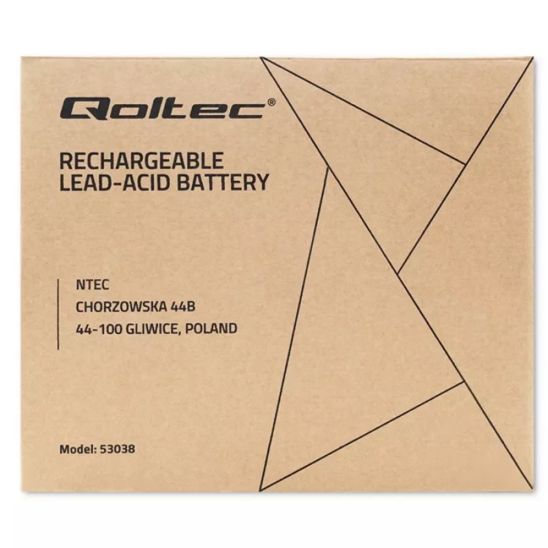 Qoltec 53038 batteria AGM | 12V | 100Ah | max 1200A
