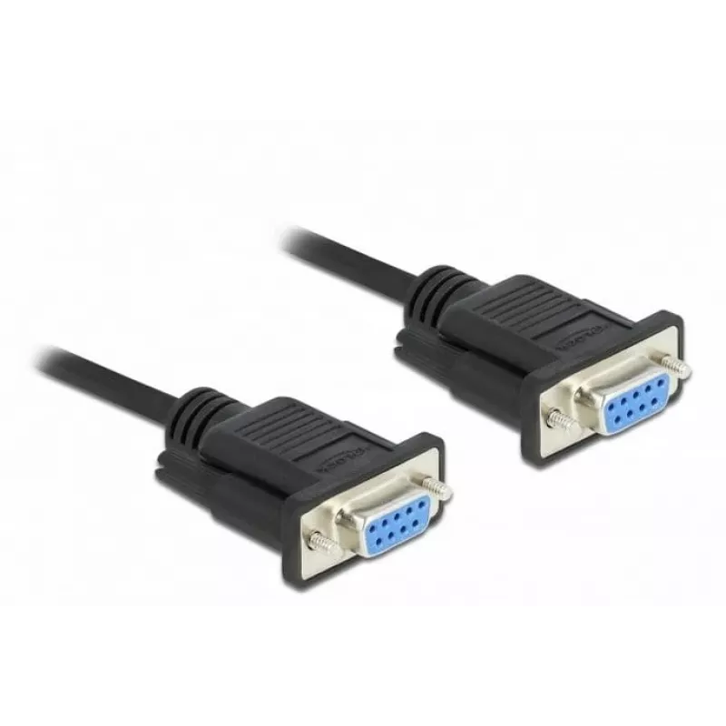 Cavo seriale DeLOCK 86605 nero 2m RS-232 Sub-D9